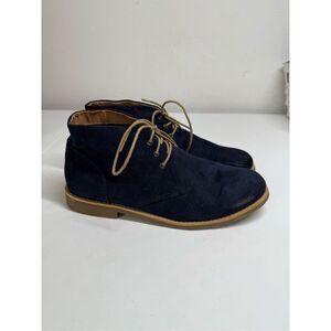 H&M Faux Suede Men’s Navy Blue Chukka Boots Size 10,5 See Description